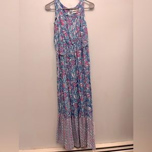 Lily Pulitzer multicolored long summer dress, perfect for beach parties etc!